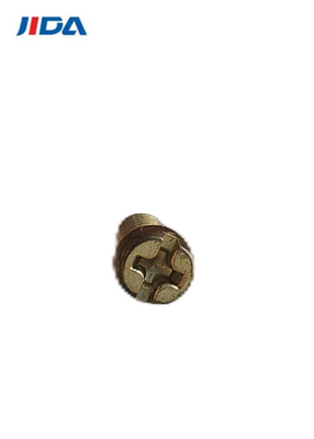 Messing Combinatie Ingelast Phillips Machine Screws Round Tail M3.5x6.6mm
